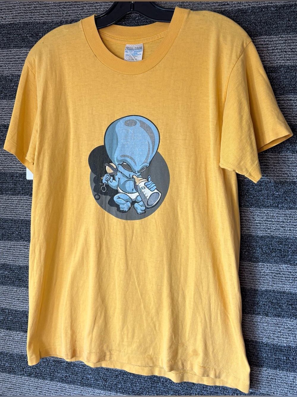 Vintage 90’s Alien Nation Skate Culture Yellow Single Stitch T-Shirt Medium